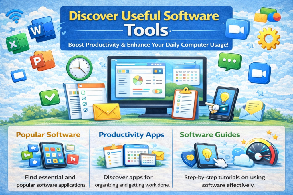 Common software tools for computer users
