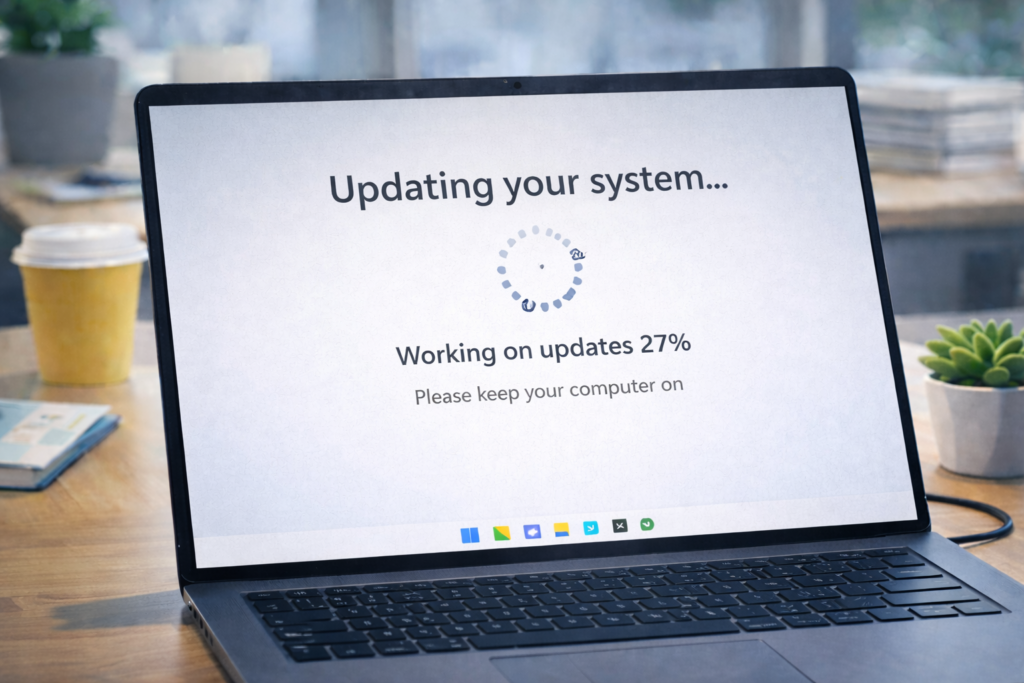 windows update stuck